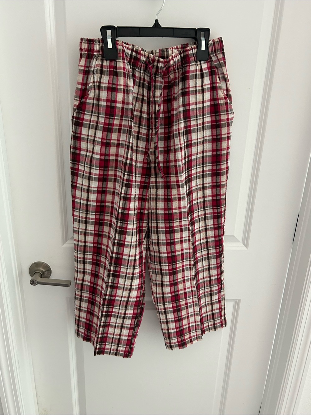Erika woman’s Red and White Plaid Lounge Pants